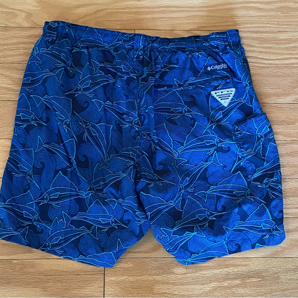 Columbia PFG Super Backcast Water Short Swim Trunk Lined Men’s size Medium Fish - Picture 7 of 10